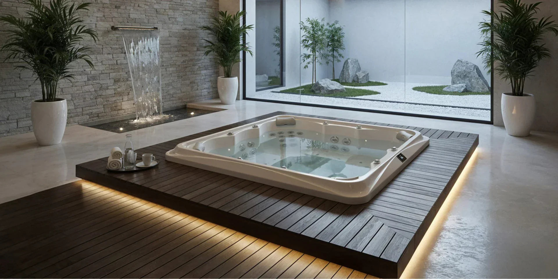 Energy-saving spa hot tub in UK