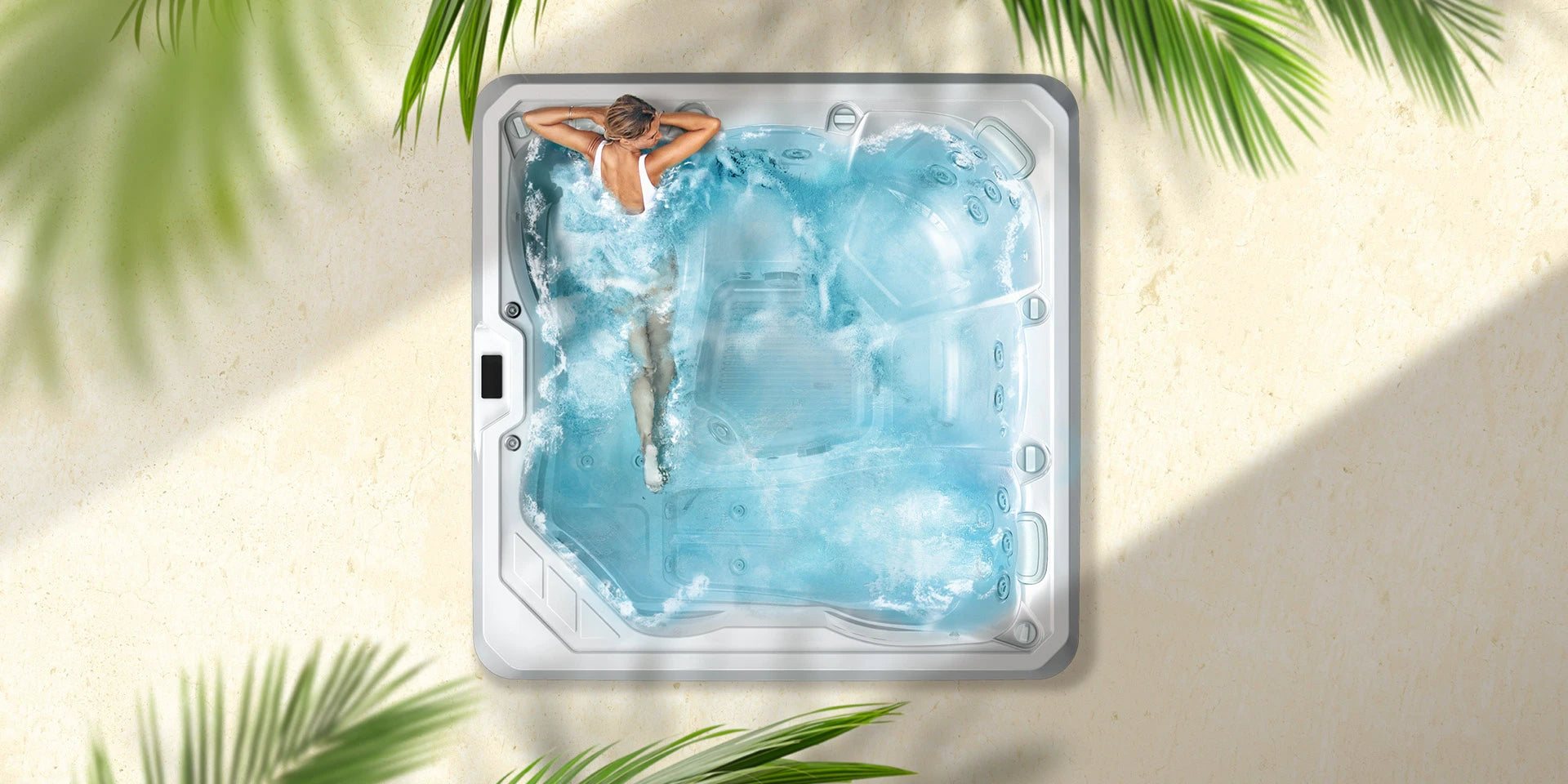girl in hot tub