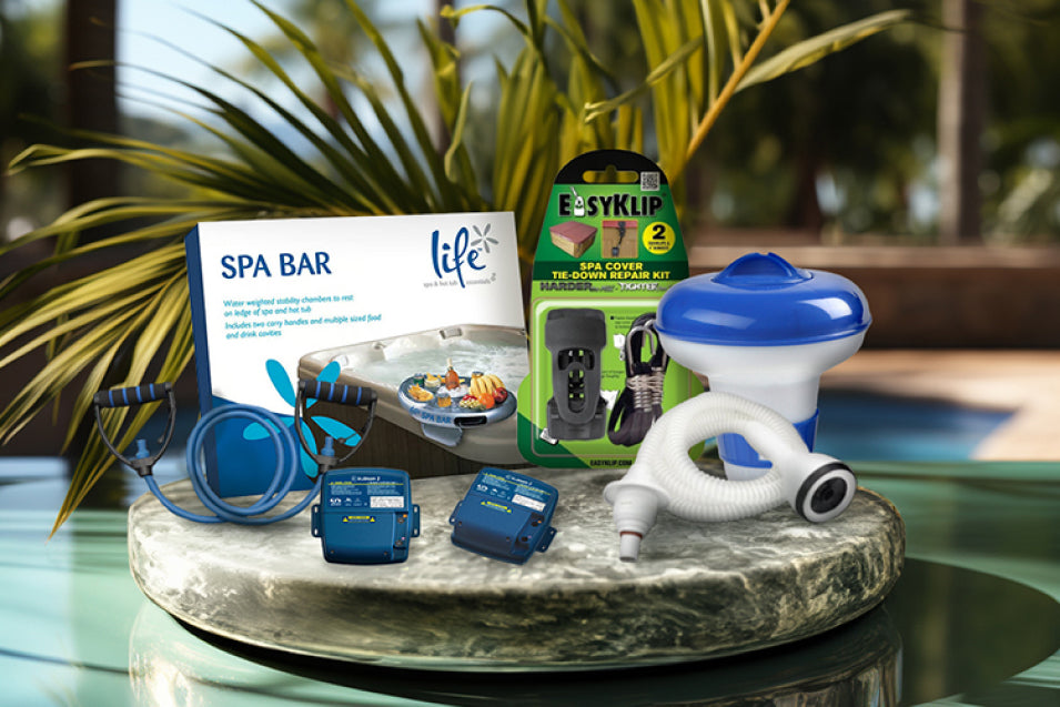 Spa bar, Gecko In.Stream, Hand Massager, Spa floating dispenser, Easy Klip.