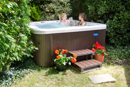a spa in the garden