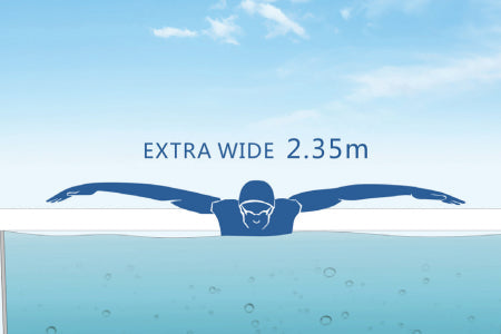 2.35 meters wide pool