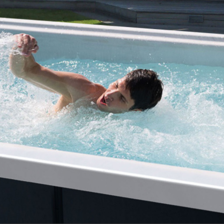 swimmer in the exercise pool